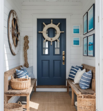 New England nautical entryway.