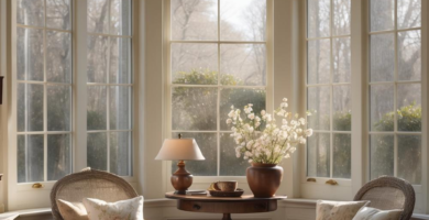 A classic traditional style sunroom.